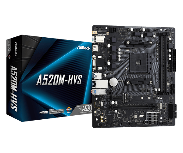 Asrock a520m hvs обзор